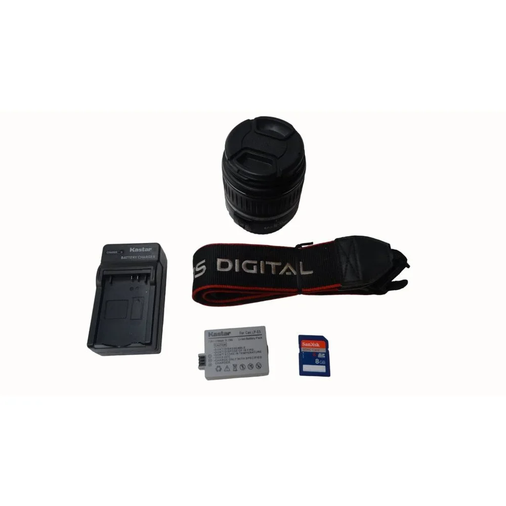 Canon Black DSLR Camera with Accessories
